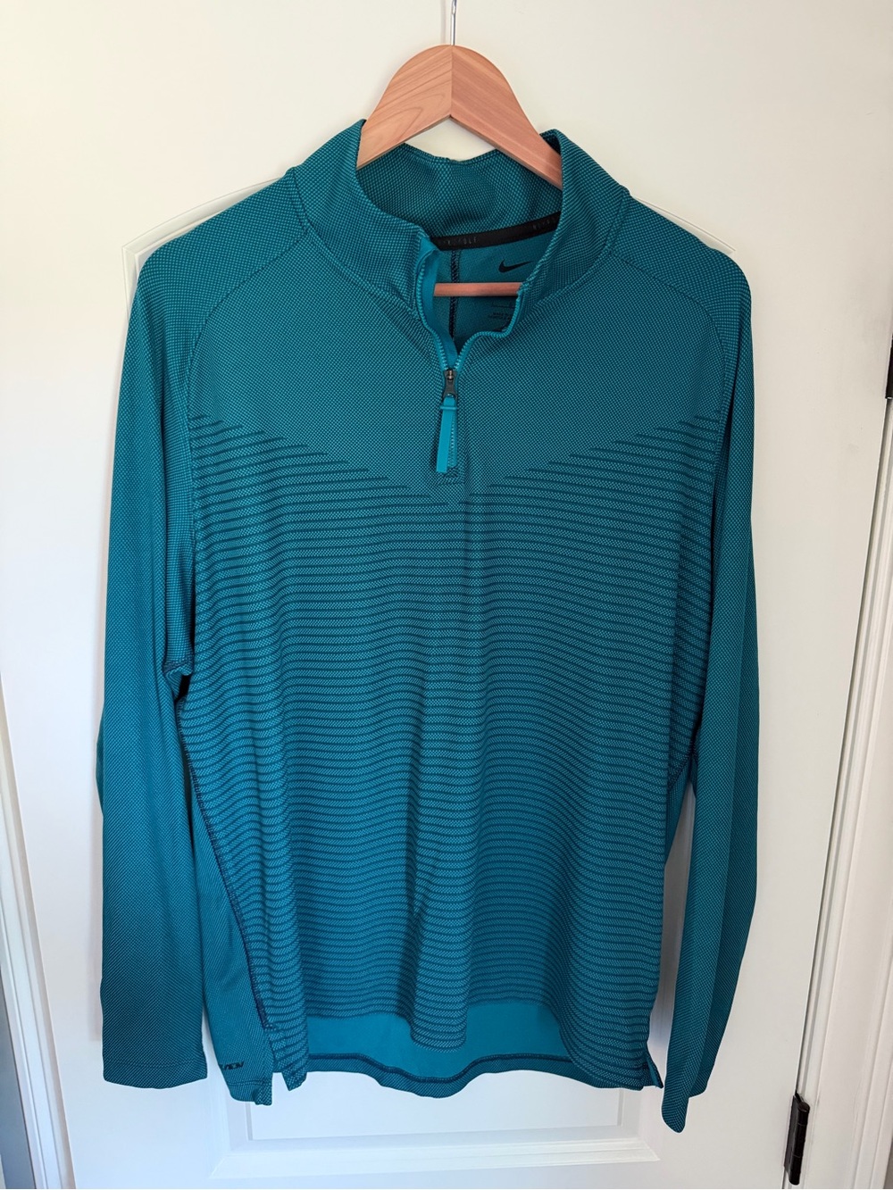 Nike Dri-Fit ADV Teal Zip-Up Men's Performance Sweater